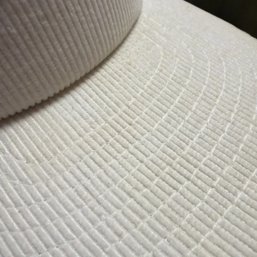 Vintage White Corduroy Hat New England Farmers New Never Worn Horse Plowing
